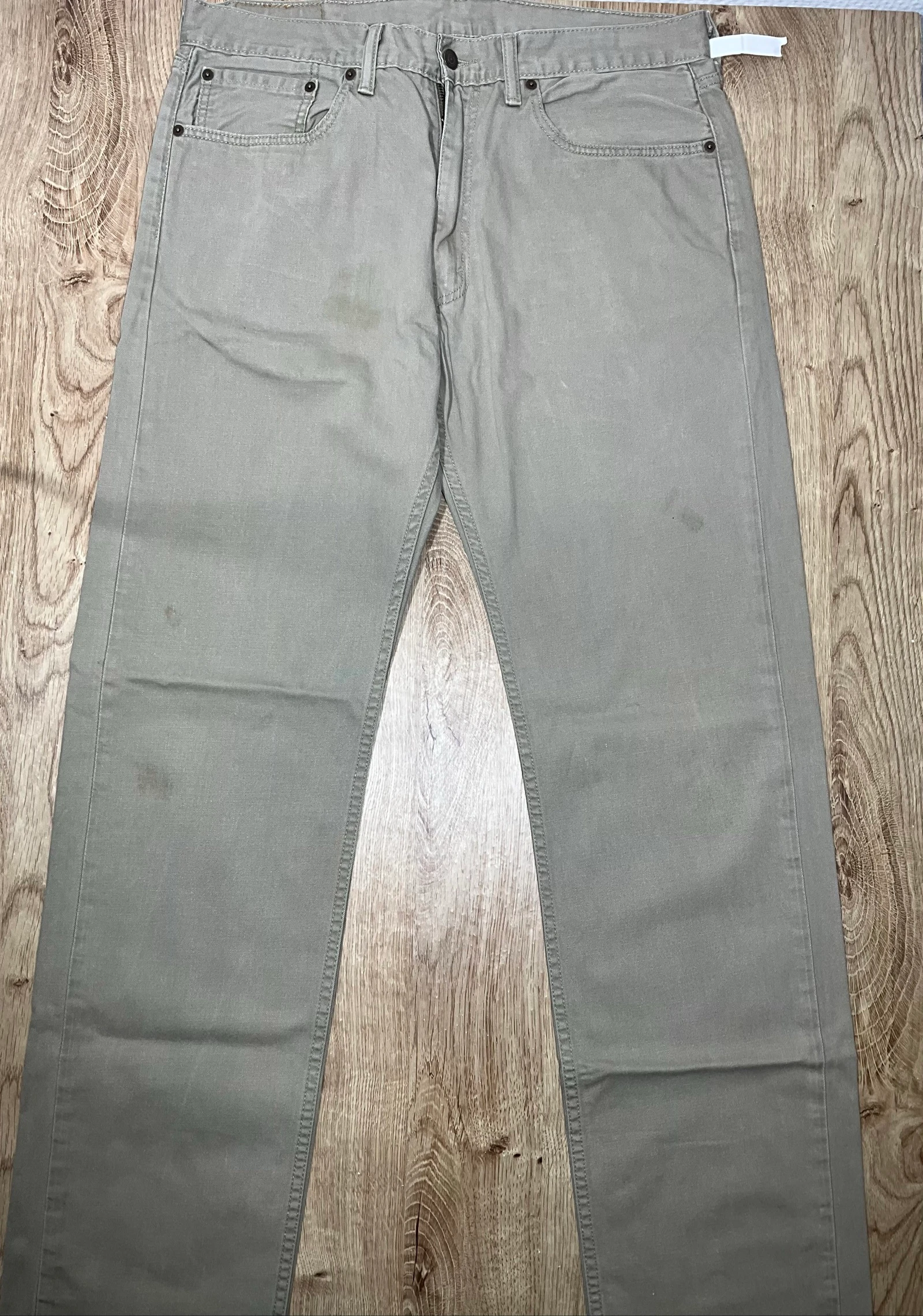 Jean Levi's 505 Straight W36 L36 Vintage 100% Algodón Cáqui lvh 114 – photo 2